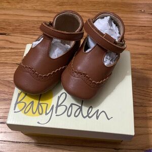 Baby Boden Brown Leather Mary Janes 🍂